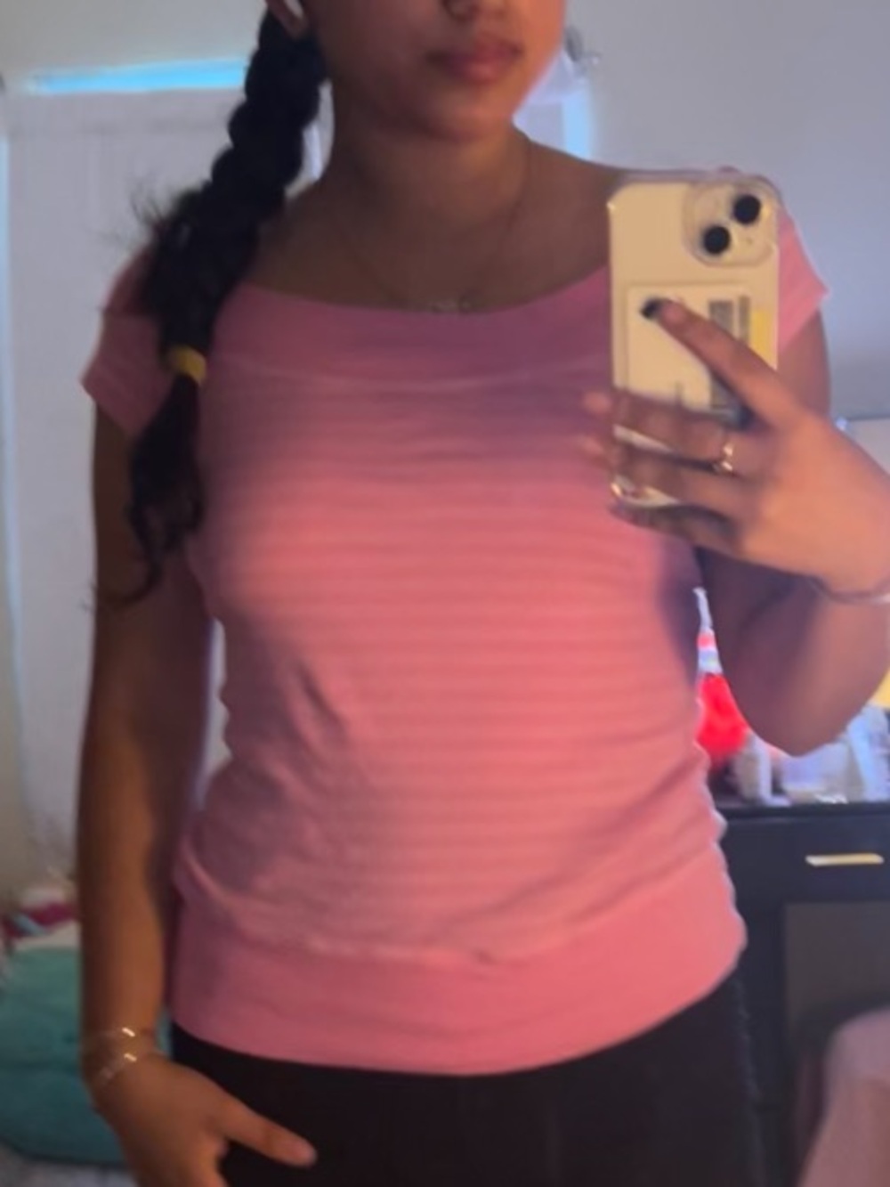 Brandy Melville Ginny pink top